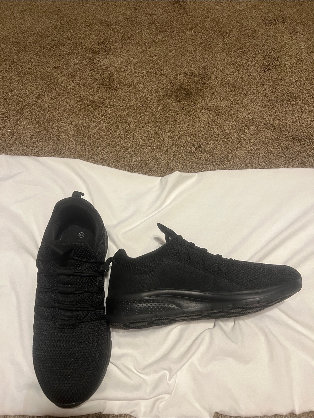 Vively Shadow mens black slip on sneaker. Breathable mesh upper. Wide width